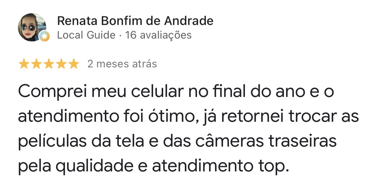 Avaliação de cliente da Cavas no Google